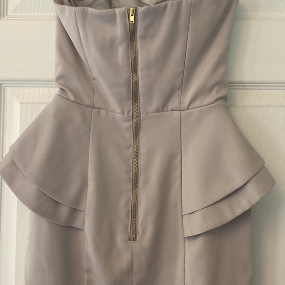 Womens size 2 H&M gray strapless dress - Picture 8 of 10